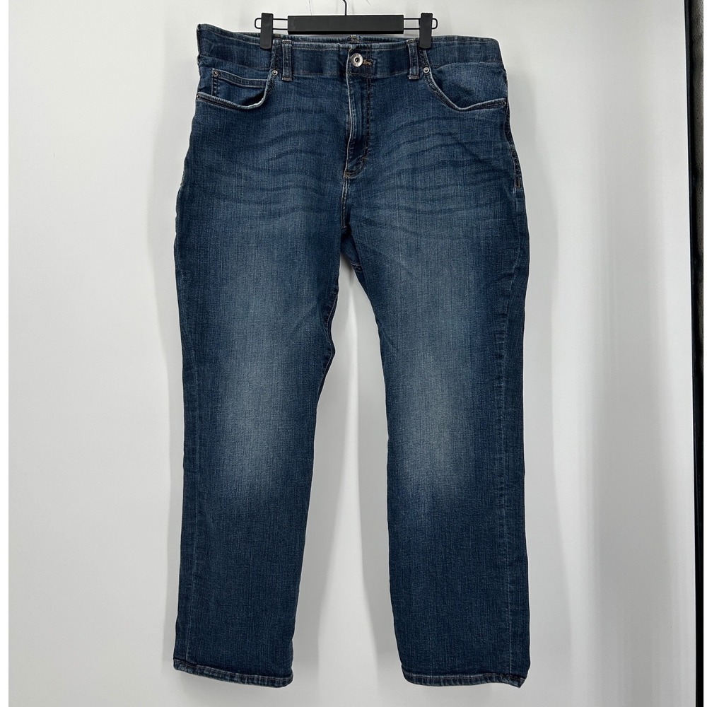 Lee Extreme Motion Mens 40x30 Straight Fit Tapered Leg Blue Denim Jeans 2015037